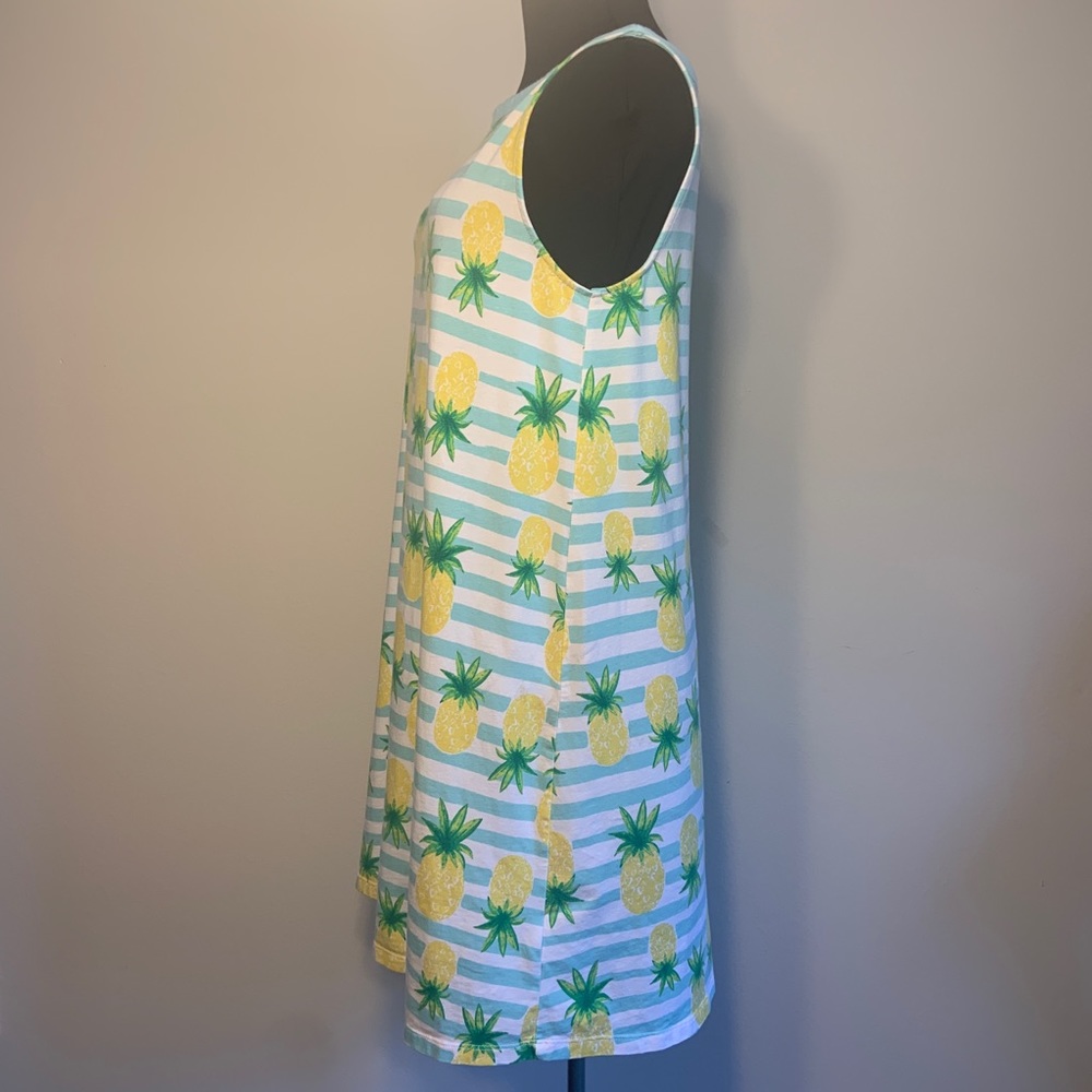 SOLD! Lands’ End Girl’s 16 striped Tank Dress - Picture 11 of 16